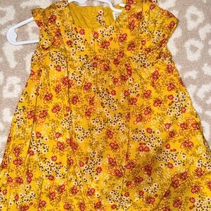 GAP Yellow Floral Kids Dress 3t